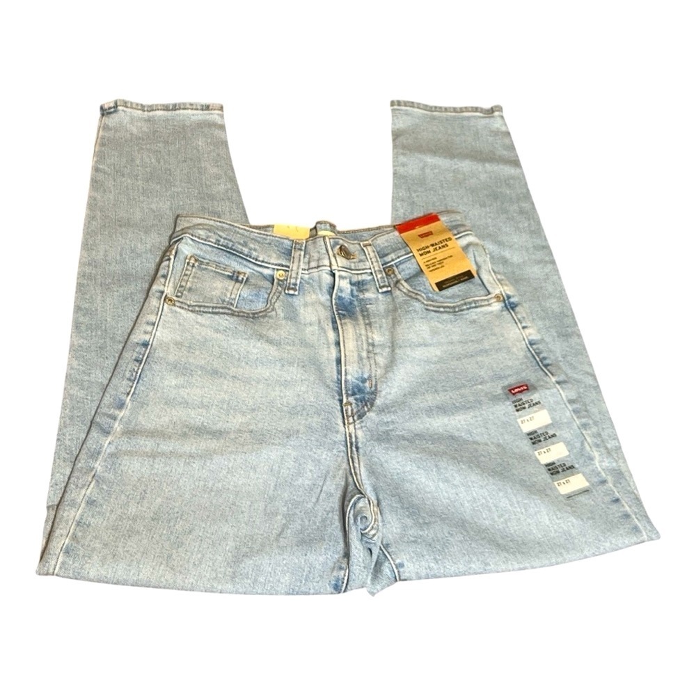 Levi's Light Blue Denim High-Waisted Mom Jeans 27 x 27. NWT - Picture 11 of 12
